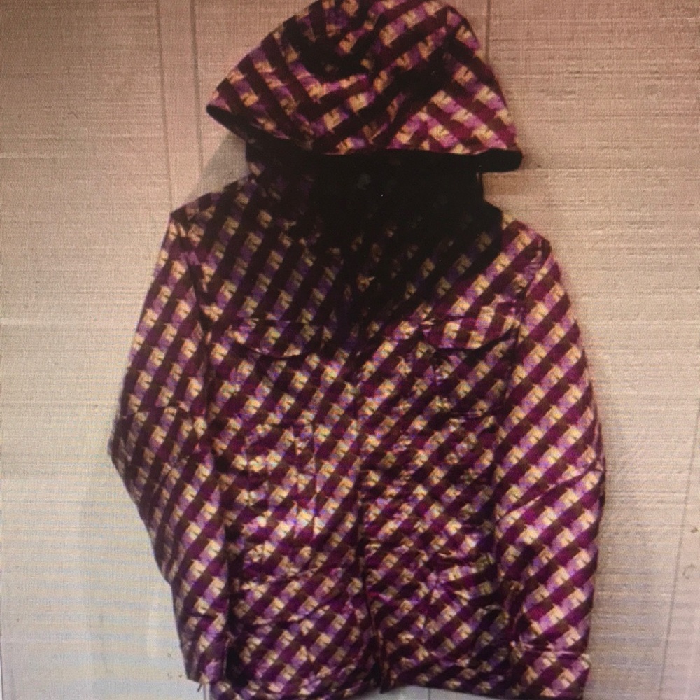 Kids Purple and Gold Checkered Jacket